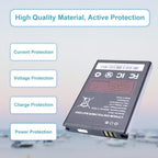 MF01 Lithium ion Battery - Replacement Battery for MF01 for AT&T Turbo Hotspot 2 (CT2MH507) High Capacity Lithium ion Battery 3000mAh
