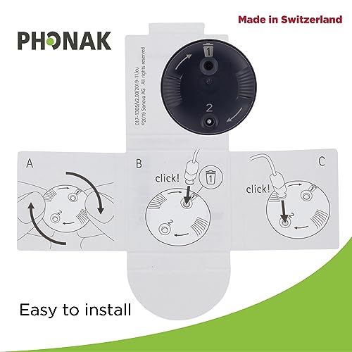 Genuine OEM Switzerland Wax Guards Filters, Cerushield Disk v2.0 098-0445 Accessories for Phonak Hearing Aid Audeo Marvel Paradise Lumity Hearing Aid only SDS 4.0 Receiver -10 pack/80 Filter Total