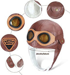 Kids Aviator Costume Accessories Pilot Aviator Hat With Goggles For Halloween Career Day Birthday Cosplay Costume