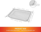 Air Fryer Oven Basket Replacement Baking Trays for Ninja Foodi SP201 SP301 SP351 Series Dual Heat Air Fryer Oven, Mesh Basket，Air Fryer Accessories for Ninja Foodi Air Fry Oven