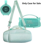 Silicone Cover and Hard Travel Case for JBL Charge 4 / Charge 5 Portable Bluetooth Speaker Accessories (Teal Case, NOT for Wi-Fi Version)