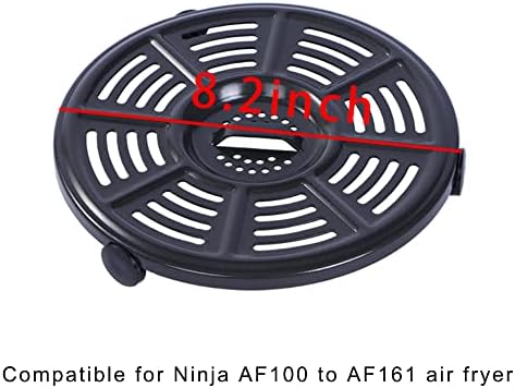 Air Fryer Replacement Crisper Plate For Ninja AF100 to AF150,Grill Pan for Ninja FD401 Foodi OP300 to OP500 Crisper Plate,Air fryer Accessories,Non-Stick