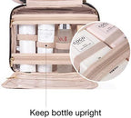 BAGSMART Large Toiletry Bag Travel Bag with Hanging Hook, Water-resistant Makeup Cosmetic Bag Travel Organizer for Accessories, Shampoo, Full Sized Container, Toiletries