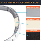 SOULWIT Ear Pads Cushions + Headband + Silicone Earpads Cover Protector, Replacement Kit for Bose QuietComfort 35 QC35, QC35 ii Over-Ear Headphones - Silver