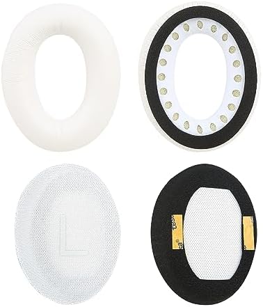 Earpads for Bose QuietComfort 45 QC45 QC35 ii QC35 Lambskin Leather Ear Cushions Professional Headphones Replacement Ear Pads with Noise Cancelling Memory Foam White
