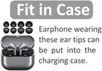 Galaxy Buds 3 Pro Memory Foam Tips Earbud, 4 Pairs Replacement Comfortable No Silicone Pain Noise Isolation Earbuds Accessories Compatible with Samsung Galaxy Buds 3 Pro - Black S/M/L/XL