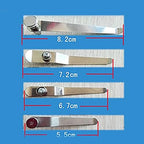 Microscope Accessories Kit 2pcs Stereo Biological Microscope Stage Clips Stainless Steel Microscope Slides (Color : 7.2CM)