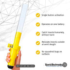 Sonic Technology BugBuster BB100, Cordless Bug Vacuum & Catcher for Adults & Kids for Spiders, Insects, Ants, Flies - Battery Operated Insect Catcher w/Tactile Rocker Switch for Easy On/Off Operation