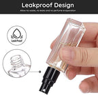 Segbeauty Perfume Atomizer Travel, 10pcs Portable Mini Refillable Perfume Bottles Kits, 10ML Scent Pump Case Empty Glass Toiletries Supplies Containers Travel Size Spray Bottles Accessories Set Clear