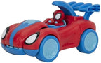 MARVEL Spidey and His Amazing Friends Spidey-Rex Racer - 8-Inch Vehicle with Sounds That Transforms from Vehicle Into Dinosaur