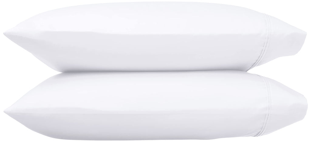 Amazon Basics 400 Thread Count Cotton Pillow Case, Standard, 30" L x 20" W, White - Set of 2, Pillows Not Included