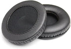 Replacement Earpads Leather Ear Cushions Spare Ear Pads Kit fit for Most Headphone Models: AKG,HifiMan,ATH,Philips,Fostex,Sony,Beats by Dr. Dre and More,Universal Diameter 75MM(1Pair Black)