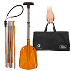 G2 Avalance Kit: Lightweight Aluminum Alloy Snow Shovel with Snow Probe and Storage Bag, Folding Design, Easy to Storage and Carry (Orange)