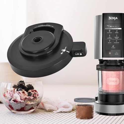 For Ninja Creami Ice Cream Maker Outer Bowl Lid - Replacement Lid Compatible with Ninja NC299AMZ/NC301/NC300/NC201/NC101 Series | Dishwasher-Safe, BPA-Free, Perfect Seal (NO Paddle)