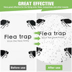 KILSACO Flea Trap Refill Discs- Sticky Glue Boards 14 Packs- 7.1 Inch Natural Glue Board, Non-Toxic Refill Glue Pad Replacement Mat Fits Most Flea Traps
