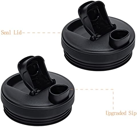 18OZ Replacement Cups Compatible with Ninja Nutri BN401, SS101, BN400, BN800, BN801, SS351, SS151 TWISTi DUO Blender, with Upgraded Sip and Seal Lids- Convenient to Drink Directly.(2 Pack)