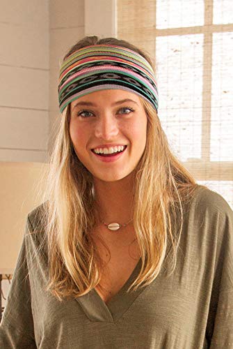 Tobeffect Headbands for Women African Wide Boho Bandeau Knotted Hairbands Workout Yoga Sport Head Wraps Hair Accessories 6 Packs