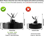 Blender Blade Replacement 6 Fins Pro Extractor Blade for Nutri Ninja Auto iQ BL480W-70 BL480D-30DOB BL450-70 BL451-70 BL454-70 BL455-70 BL481-70 BL482-70 Only Fit for 18 24 32 oz, No 16 oz