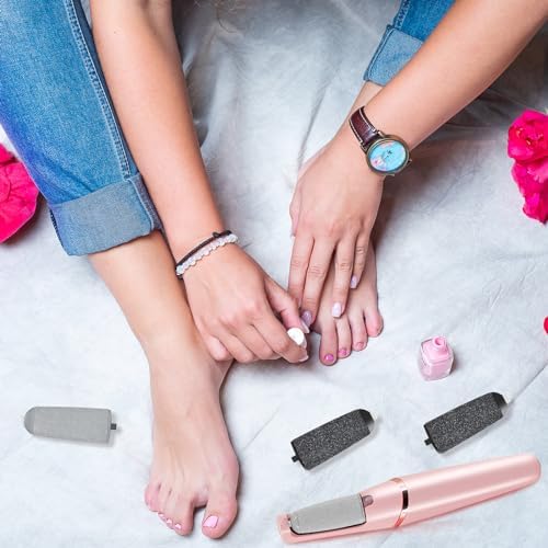 Pedicures Replacement Heads for Haootadiy Flawless Pedi, Eelectric Tool Foot File, Pedi Replacement Roller Head fit Finishing Touch Flawless Pedi