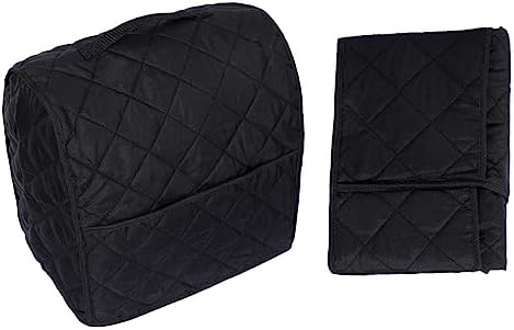 Stand Mixer Cover for KitchenAid 3.5-Qt Artisan Mini/Plus, KSM3311, KSM3316 & All KSM3300 Series Tilt-Head Stand Mixer, 3.5 Quart Dust Cover with Pockets for Accessories. (BLACK)