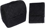 Stand Mixer Cover for KitchenAid 3.5-Qt Artisan Mini/Plus, KSM3311, KSM3316 & All KSM3300 Series Tilt-Head Stand Mixer, 3.5 Quart Dust Cover with Pockets for Accessories. (BLACK)