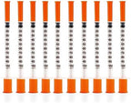 1ML Syring with 27Ga 1/2 (Sterile Disposable Injection Needl with Cap for Animal, Pet, Poultry and Industrial laboratory Accessories (1ML Syring with 27G 1/2 needl Individual Packaging