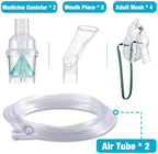 2 Piece Nebulizer Replacement Kit for Adult White