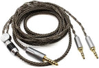 Youkamoo 4.4mm Cable Compatible for Hifiman HE4XX, HE-400i Headphones 8 Core Braided Silver Plated Replacement Audio Upgrade Cable (4.4mm to Dual 3.5mm Male Version)