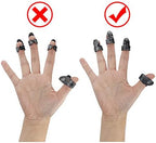 Augshy 4 Pieces Medium Guitar Slides for Acoustic,Stainless Stell Guitar Slides for Electric,Glass Guitar Slide and 8 Pieces Plastic Thumb & Finger Picks Guitar Accessories