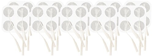 Syrtenty TENS Unit Replacement Pads - Pack of 40 Round Patches for Muscle Stimulation & Therapy, 1'' Electro Pad Set