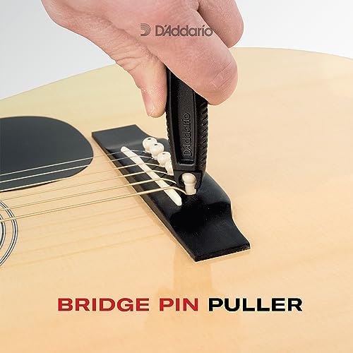 D'Addario Accessories Pro-Winder - The Original Guitar String Winder, Guitar String Cutter, Guitar Bridge Pin Puller - All in One Guitar Tool for Restringing - White