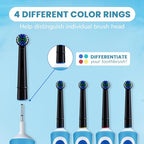 GENKENT 20 Replacement Heads, Toothbrush Heads Compatible with Oral B, Black