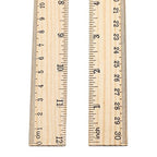 10 Pack Wooden Ruler 12 Inch Rulers Bulk Wood Measuring Ruler Office Ruler 2 Scale