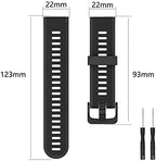 ISABAKE Band for Garmin Forerunner 935/Forerunner 945/955/965/Forerunner 745,Compatible with Fenix 5/ Fenix 5plus/ Fenix 6/ Fenix 6 Pro/Approach S60,Soft Silicone 22mm Replacement Bands