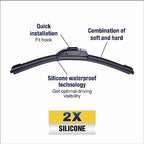 5 PLUS® Silicone Wiper Blades 22 inch wiper blades 2 pack Replacement For Ford F Series 2023-2012 Expedition 22-08,Chevy Silverado GMC Sierra Series 2023-2019 2006-1999 Windshield Wiper Blades