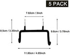 Menecor 5PCS Pegboard Drill Holder with Double Hooks and Accessories Bag for Power Tools
