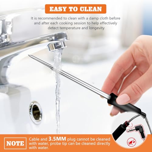 Smart Thermometer Probe for Ninja FG550/ FG551 Foodi Smart XL 6-in-1、IG651 7-in-1 Indoor Grill with Air Fry, Replacement for Ninja Oven Meat Probe (for NJ-FG550)