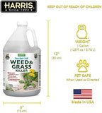 Harris 10X Sea Salt & Vinegar Weed and Grass Killer, Pet Safe, Kills to The Root with Spray Trigger, 128oz