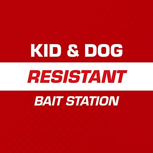 Tomcat Mouse Killer Child & Dog Resistant, Refillable Station for Indoor and Outdoor, 1 Station and 8 Poison Block Refills