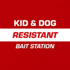 Tomcat Mouse Killer Child & Dog Resistant, Refillable Station for Indoor and Outdoor, 1 Station and 8 Poison Block Refills