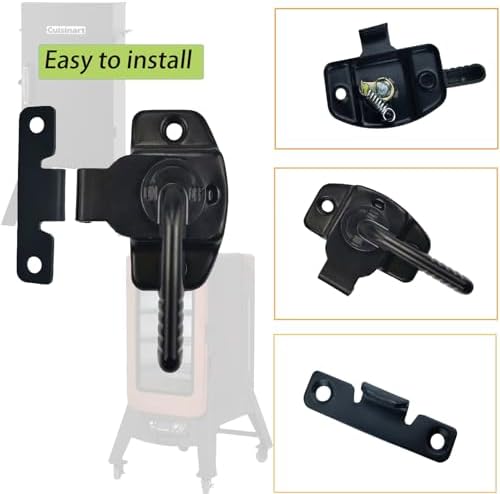 Smoker Door Latch for Pit Boss 1077, Replacement Parts Latch Kits for Pit Boss Pro Series II 4 / Pitboss PBV4PS2/10739 /Cuisinart/Masterbuilt Electric Smoker,pit boss pro series parts