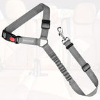 BWOGUE Pet Dog Cat Seat Belts, Car Headrest Restraint Adjustable Safety Leads Vehicle Seatbelt Harness (1 Pack)