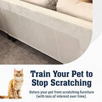 Stelucca Amazing Shields Sofa Protectors from Pets - 6-Pack of 17-Inch x 12-Inch Cat Anti Scratch Furniture Protectors w/Twist Pins - Strong, Clear, Couch Protector - Cat Deterrent Accessories