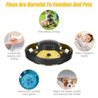 2 Pack Flea Traps for Inside Your Home Mosquito Trap Gnat Traps for House Indoor UV Night Light Bug Catcher with 10 Flying Insect Trap Refill & 4 LED Light Modes Attractant Catcher for Home Office