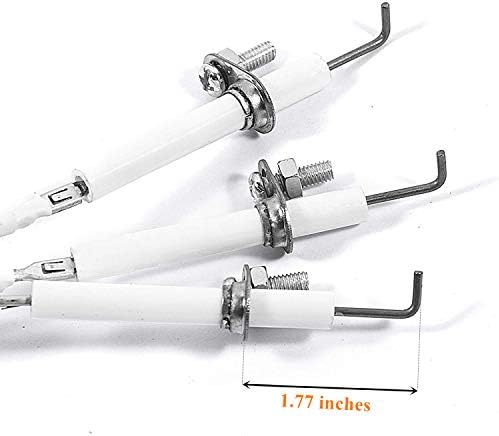 Exact Durable Igniter Kit Replacement for CharGriller, Cuisinart and Others Gas Grill Models with 4-Pcs Ceramic Electrode and 4-Pcs Ignitor Wire