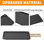 4396096RB Griddle Replacement for Whirlpool stove Parts Top Griddle Plate, W10297135 Cast Iron Griddle for Maytag, Kitchenaid, Jenn Air, Amana, Gourmet Gas Range Cooktop Parts Burner Griddle Pan 1 Pcs