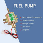 Universal Electric Fuel Pump Kit 12v 3-6 PSI Low Pressure with Fuel Filter 6.56 FT 5/16" ID Fuel Line Replacement For Carburetor Lawn Mower Gas Diesel Fuel Transfer Pump