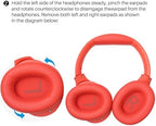 TOZO HT2 Hybrid Active Noise Cancelling Headphones, Wireless Over Ear Bluetooth Headphones, + HT2 Replacement Ear Pads
