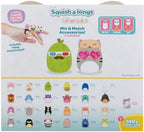 Squish-a-longs 25 Pack - Series 1 - (25) 1” Mini-Squish with 5 Accessories, Ring, and Collector’s Guide - Collect, Trade, & Play