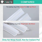 Original Sealing Ring Compatible with Ninja Foodi 6.5 Quart and 8 Quart Pressure Cooker Silicone Replacement Gasket for Ninja Foodi Air Fryer - 2 Packs